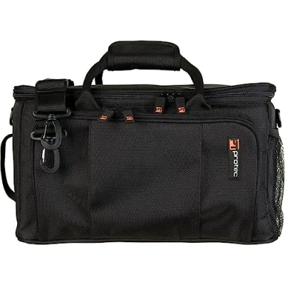 Abbildung von ProTec M404 Trompetendämpfertasche, abgetrennte Dämpferfächer, Schwarz