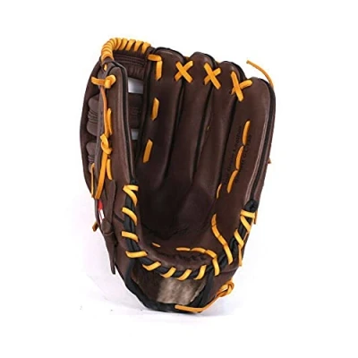 Abbildung von GL 127 REG braun Baseball Handschuh, Echtleder, Wettkampf, Outfield &amp; Softball Grösse 12,7 (Rechte Hand Wurf)
