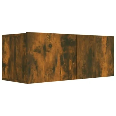 Abbildung von vidaXL TV Schrank Lowboard Möbel Tisch Board Sideboard Fernsehschrank Fernsehtisch HiFi Räuchereiche 80x30x30cm Holzwerkstoff