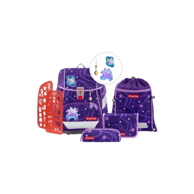 Abbildung von Step by 2 IN 1 PLUS Pegasus Emily Schulranzen Set für Kinder, Größe: One Size, Lila