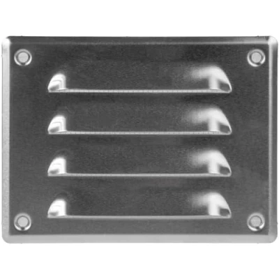 Abbildung von 14 x 10,5 cm Aluminium Lüftungsschlitzabdeckung Qualitätsstahl Rücklauf Luftgitter für Decke und Seitenwand HVAC mit Insektenschutzgitter (140 105 mm, Aluminium)