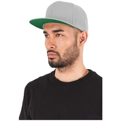 Abbildung von Yupoong Unisex Classic Snapback Cap Kappe, silver, Einheitsgröße