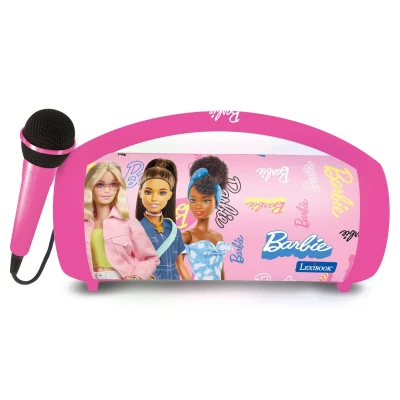 Abbildung von Lexibook Boombox Lautsprecher mit Mikrofon Barbie