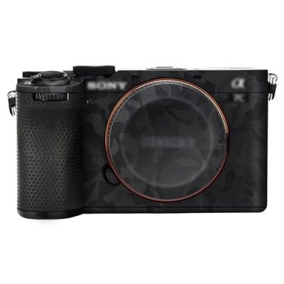 Abbildung von JJC Kamera Skin Aufkleber Body Wrap Schutzhülle für Sony A7CII, A7CR, ILCE 7CM2, 7CR 3M Schutzfolie Anti Kratz Schild (Shadow Black)