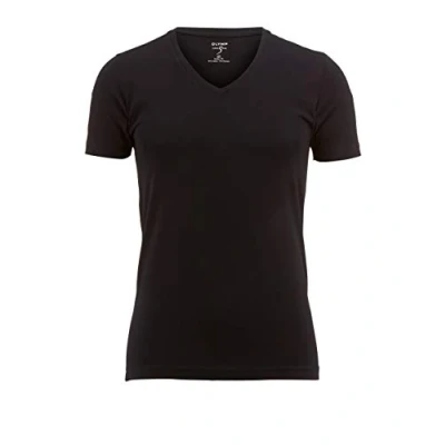 Abbildung von Olymp Herren Unterhemd Kurzarm Tshirt basic, Herren, Größe: Small, Black