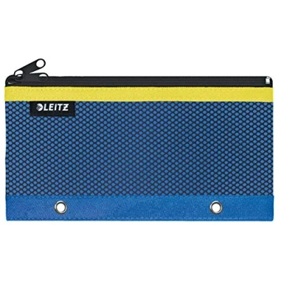 Abbildung von Leitz Urban Chic Federmäppchen mit 2 Fächern, Integrierte Ösen, Blau, 60130032