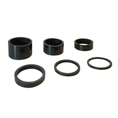 Abbildung von 6 Light Gewicht 3 K Carbon Headset Spacer 1 1/20,3 cm 2 mm, 5, 10, 15, 20 mm