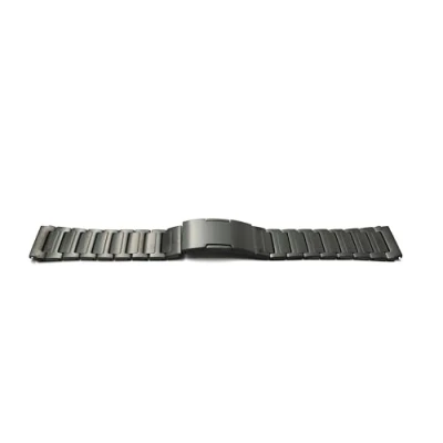 Abbildung von System S Armband 22 mm aus Titan mit Faltschließe für Huawei Smartwatch in Schwarz