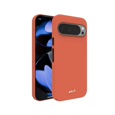 Abbildung von Mous Hülle für Google Pixel 9 Pro XL MagSafe Kompatibel Case Super Thin Schlanke Design Handyhülle Echtes Rot