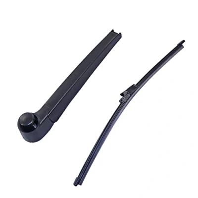 Abbildung von BESTPRICE 1x Set Wischer Heckwischerarm Arm Wischblatt Scheibenwischer Scheibenwischerblatt Heckwischer Heckwischerblatt Heckscheibenwischer Wischerarm + Wischerblatt Abdeckkappe