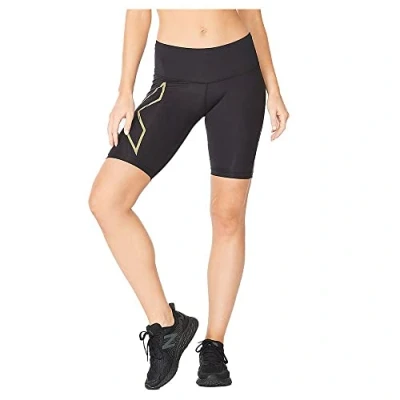 Abbildung von 2XU Light Speed Mid Rise Comp Short Damen (Schwarz XL) Lauftights