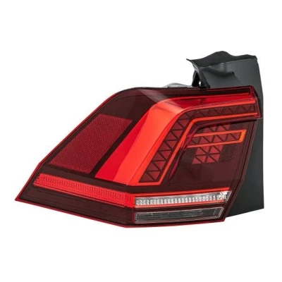 Abbildung von HELLA 2SD 012 521 051 Rückleuchte links äusserer Teil, oberer Teil LED 12 dunkel, Rot mit Lampenträger VOLKSWAGEN: Tiguan II, Allspace