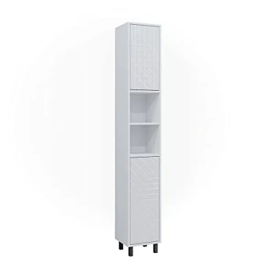 Abbildung von Vicco Hochschrank Agasta, Weiß Hochglanz, 30 x 190.3 cm
