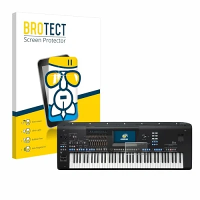 Abbildung von BROTECT Schutzglas für Yamaha Genos2 Schutzfolie Panzer Folie Glas [Extrem Kratzfest 9H, Anti Fingerprint, Ultra Transparent]