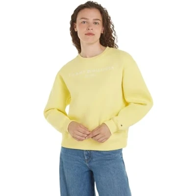 Abbildung von Tommy Hilfiger Damen Sweatshirt ohne Kapuze, gelb (Yellow Tulip), XL