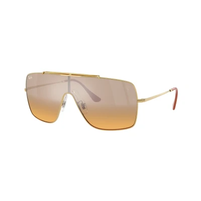 Abbildung von Ray Ban Unisex RB3697M F105Y1 Gläser SONNENBRILLEN Metall Gold Quadratisch Normal Schattiert