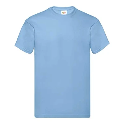 Abbildung von Fruit of the Loom Herren Original T. T Shirt (5er Pack), Farbe:Pastellblau, Größe:3XL
