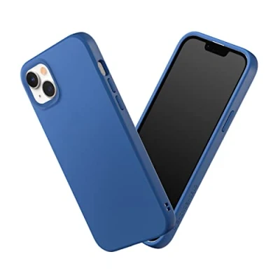 Abbildung von RhinoShield Case kompatibel mit [iPhone 14 Plus] SolidSuit Stoßdämpfende &amp; schlanke Schutzhülle Premium Finish 3.5 Meter Fallschutz Kobaltblau