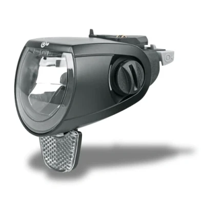 Abbildung von MonkeyLink SkyeLight 60 LUX FRONT CONNECT Fahrradlampe, Fahrradzubehör (Montage durch Magnethalterung, winkelverstellbarer Frontscheinwerfer, inkl. K Reflektor, StVZO Zulassung), Schwarz
