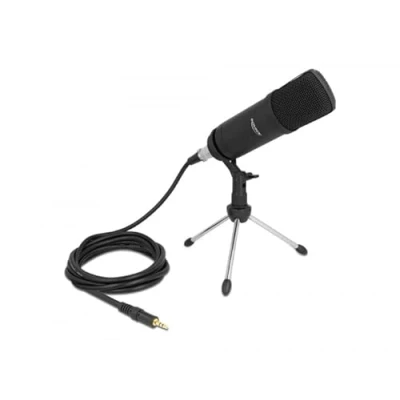 Abbildung von Delock Professionelles Podcasting Mikrofon mit XLR Anschluss und 3 Pin Klinke, 66640