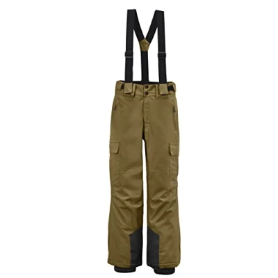 Abbildung von killtec Jungen Funktionshose/Skihose mit abzippbarem Latz, Schneefang und Kantenschutz KSW 183 BYS SKI PNTS, Camel, 128, 38789 000