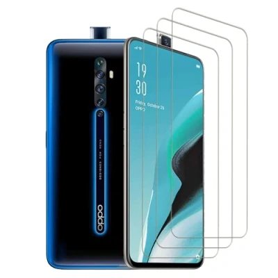 Abbildung von Vuciya [Pack of 3] Kompatibel mit Oppo Reno 2Z / Reno2 F/Oppo 2 Panzerglas，9H Härte，Temperglasfolie,Anti Kratzen, Anti Bläschen,HD Screen Protector，for