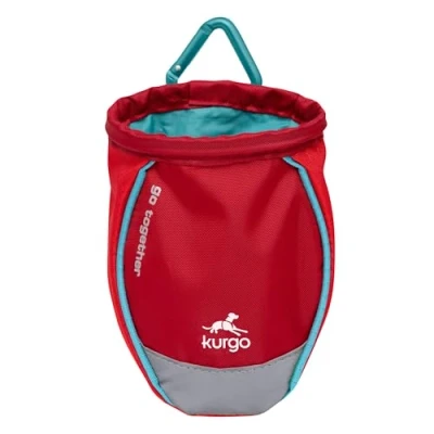 Abbildung von Kurgo G Train Rucksack, Mit integriertem Hundefach, Wasserfester Boden, Flaschenhaltern, Für Haustiere bis 11 kg, Rot, 33 x 53 25 cm