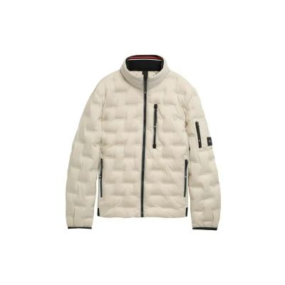 Abbildung von TOM Tailor Hybrid Übergangsjacke, Herren, Größe: Small, Beige alfalfa