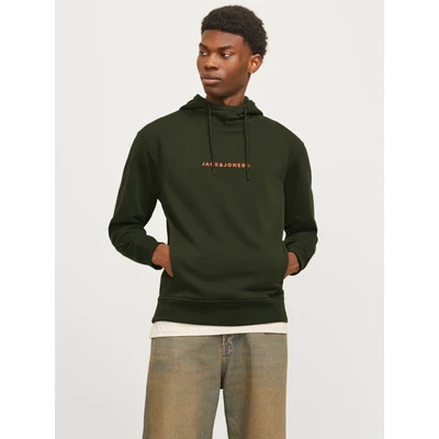 Abbildung von Jack &amp; Jones Gedruckt Kapuzenpullover, Herren, Größe: Small, Kombu green