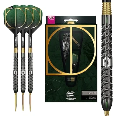 Abbildung von Target Darts Cult 02 90% Wolfram Schweizer Spitze Stahlspitze Set, 24G Swiss Point Dart Tungsten Barrel, Profi Tool inklusive