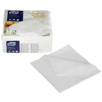 Abbildung von Tork 478711 Linstyle Dinnerservietten, Weiß, 50 Stück