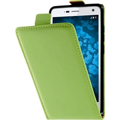 Abbildung von PhoneNatic Kunst Lederhülle kompatibel mit ZTE Blade L3 Flip Case grün Cover
