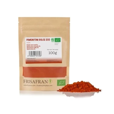 Abbildung von FRISAFRAN paprika edelsüß BIO 100g gemahlen Paprikapulver süß Exzellente Qualität und Geschmack Ideal zum Würzen Süßes Erlebnis gewürze handverlesen