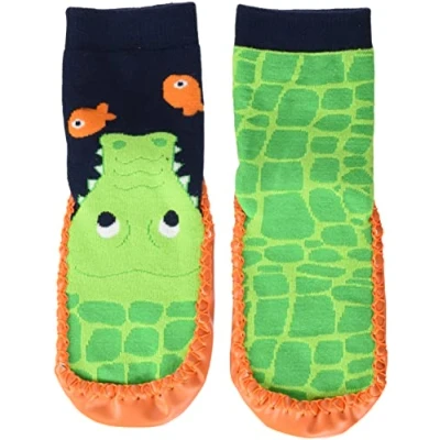 Abbildung von Playshoes Hüttenschuh Krokodil Hausschuh