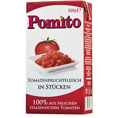 Abbildung von Hengstenberg Pomita Tomaten stückig, 16er Pack (16 x 500 g)