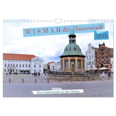 Abbildung von WISMAR die Hanststadt (Wandkalender 2025 DIN A4 quer), CALVENDO Monatskalender