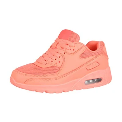 Abbildung von Elara Damen Herren Sneaker Sport Laufschuhe Turnschuhe Chunkyrayan H001 Watermelon Red 38