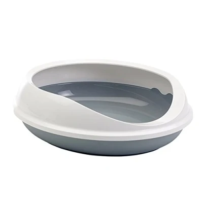 Abbildung von Savic Toilet Figaro oval Grau/Weiß 56x55cm