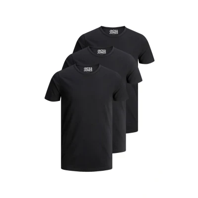 Abbildung von Jack &amp; Jones 3 PACK Tshirt basic, Herren, Größe: Small, Black/black/black