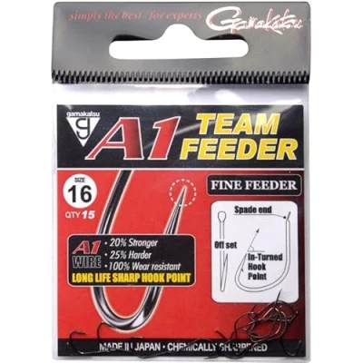 Abbildung von Gamakatsu A1 Team Feeder FineFeederhaken (15 Stück) Hakengröße 14 Karpfenhaken