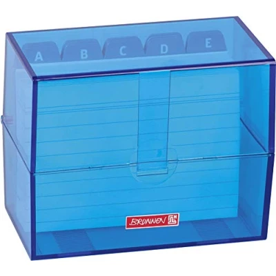 Abbildung von Brunnen 102057033 Karteikasten, 12 x 9, 5 6, cm (für A7 Karteikarten), Polystyrol, azur, Colour Code