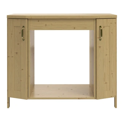 Abbildung von Home affaire Herdumbauschrank &quot;Alba&quot;, (1 St.), Breite 100 cm, Kiefer massiv, 2 Türen