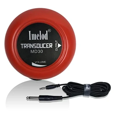 Abbildung von Imelod Gitarre Tonabnehmer Kontakt Mikrofon Transducer für Ukulele Violine Mandoline Banjo Cello Kalimba