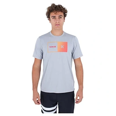 Abbildung von Hurley Herren Evd Hybrid UPF S/S ausschlagschutzhemd, Grey, S