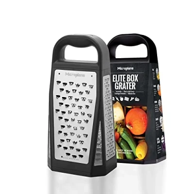 Abbildung von Microplane Reibe Boxreibe Elite 5 Grobheiten Schwarz