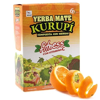 Abbildung von Yerba Mate Tee Kurupi Fitness 0.5 kg + Geschenk Probe (40g): Reich an Antioxidantien und Vitaminen, beschleunigt den Stoffwechsel, zuckerfrei Paraguay
