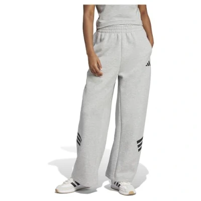 Abbildung von adidas Sportswear Future Icons Stripes OPEN HEM Jogginghose, Damen, Größe: XS, Medium grey heather