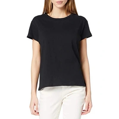 Abbildung von Build Your Brand Damen Ladies Box Tee T Shirt, Schwarz, M EU