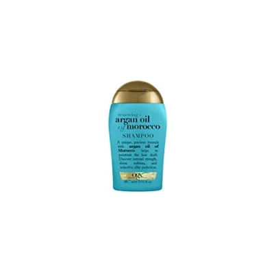 Abbildung von OGX Renewing Argan Oil of Morocco Shampoo (88 ml), regenerierendes Haarpflege mit marokkanischem Arganöl, Volumenshampoo, sulfatfrei