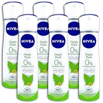 Abbildung von 6 er Pack Nivea Fresh Pure Deodorant Deo Deospray x 150 ml